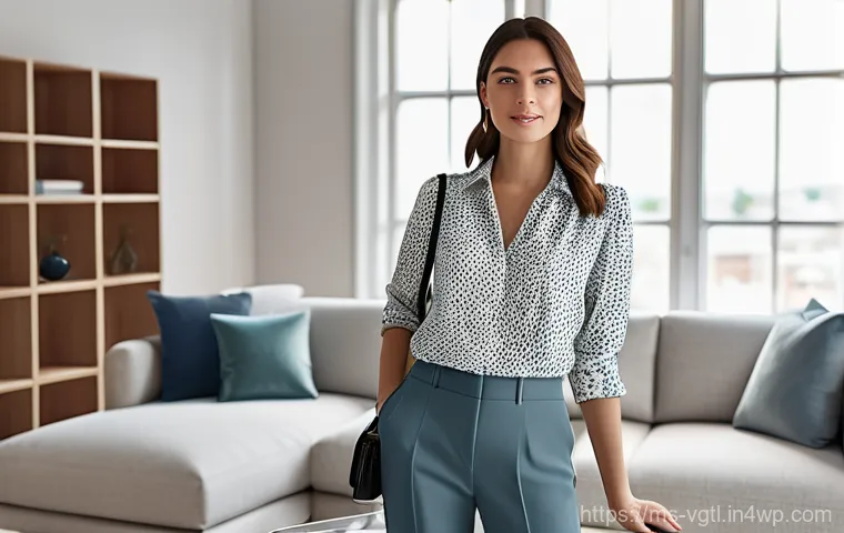 증강 현실의 상업적 활용 가능성 - **Prompt for AR in Home Decor/Retail:**
    "A stylish young woman in her early 30s, dressed in smar...