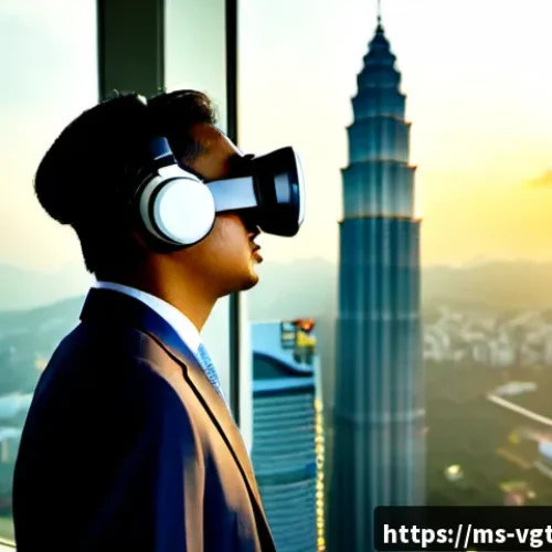 Home 17 가상 현실의 경제적 가치 측정 방법 - Photorealistic modern Kuala Lumpur financial analytics studio, Malaysian economist wearing a modest ...